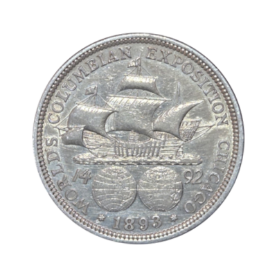 Columbian Exposition Half Dollar 90% Silver 1892-1893