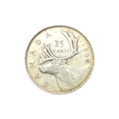 Canada 25¢ Caribou 80%