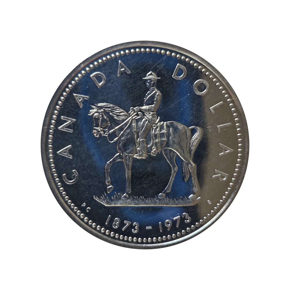 50% $1 Royal Canadian Mounted Police 1973