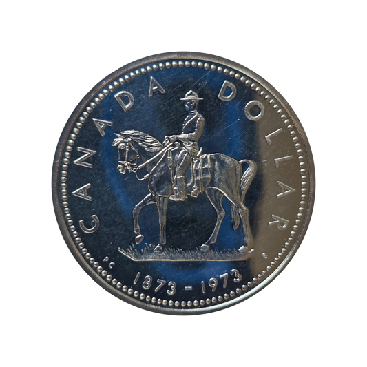 50% $1 Royal Canadian Mounted Police 1973