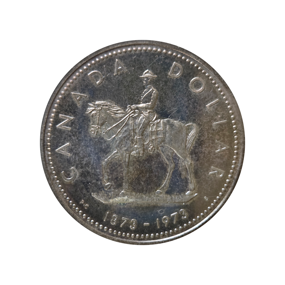 50% $1 Royal Canadian Mounted Police 1973