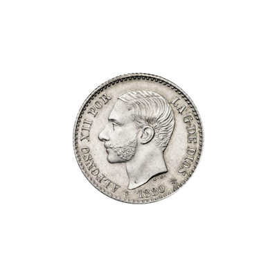Spain 50 Céntimos Alfonso XIII 83.5%