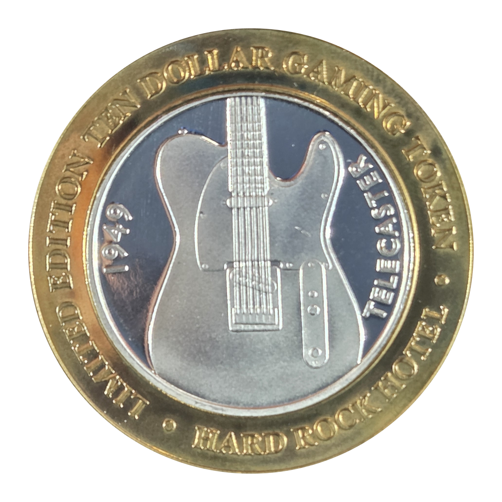 Hard Rock (OG) Telecaster $10 Strike 0.6 Troy Ounce Silver