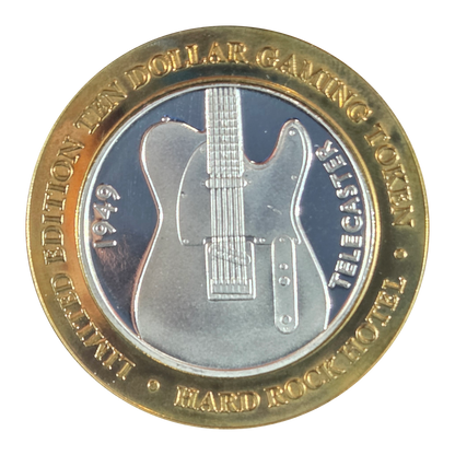 Hard Rock (OG) Telecaster $10 Strike 0.6 Troy Ounce Silver