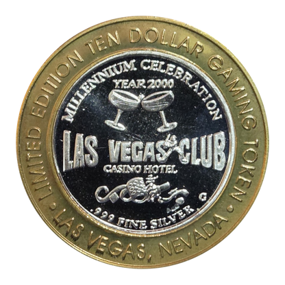 Las Vegas Club Millennium $10 Strike 0.6 Troy Ounce Silver
