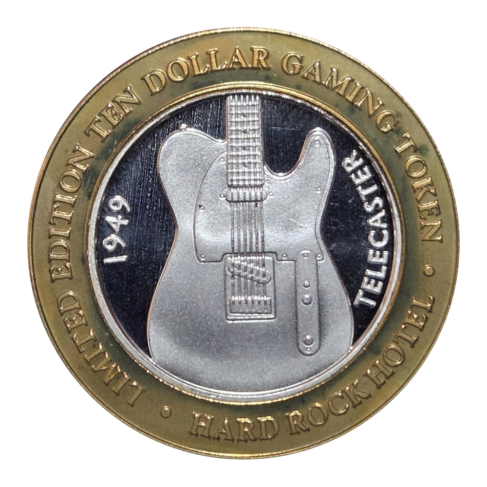 Hard Rock (OG) Telecaster $10 Strike 0.6 Troy Ounce Silver