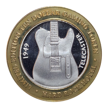 Hard Rock (OG) Telecaster $10 Strike 0.6 Troy Ounce Silver