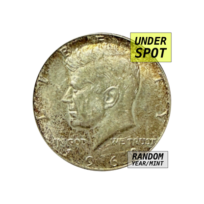 Kennedy half dollar 1965-70, 40% silver - Worn, front - under spot