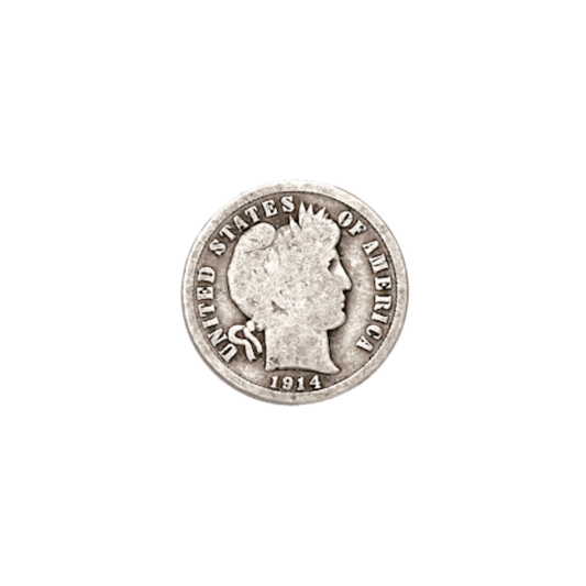 Barber Dime 90% - front