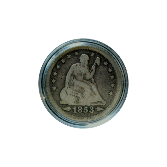 Seated Liberty 1853 Quarter Arrows & Rays - Fine+ - front