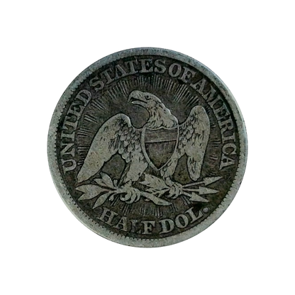 Seated Liberty 1853 Half Dollar Arrows & Rays - Fine+ - back