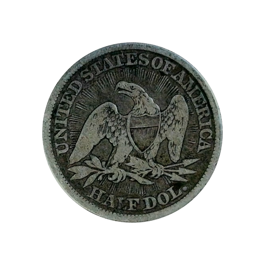 Seated Liberty 1853 Half Dollar Arrows & Rays - Fine+ - back