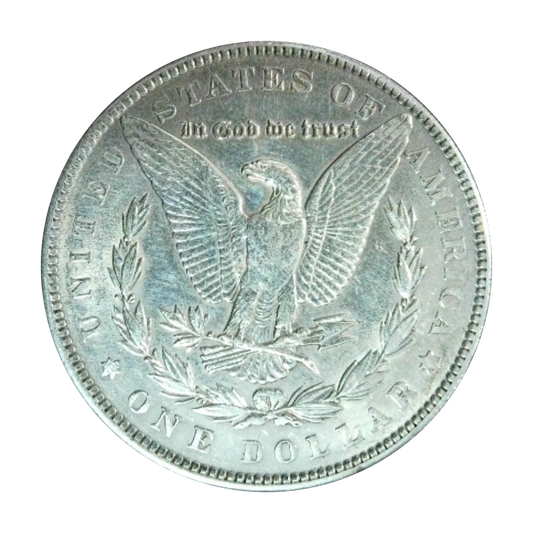 Morgan dollar, 90% silver - back