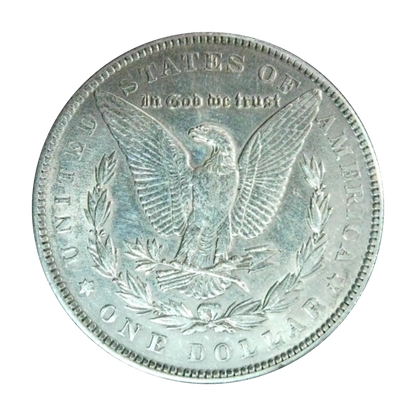 Morgan dollar, 90% silver - back
