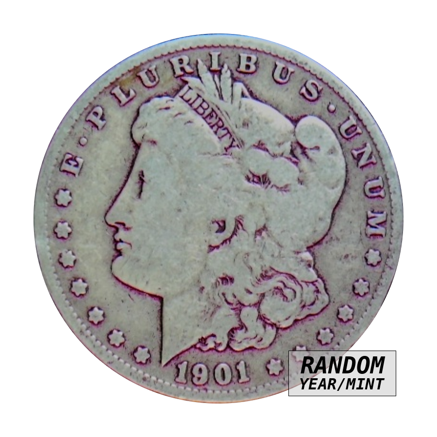 Morgan dollar, 90% silver - Worn, front