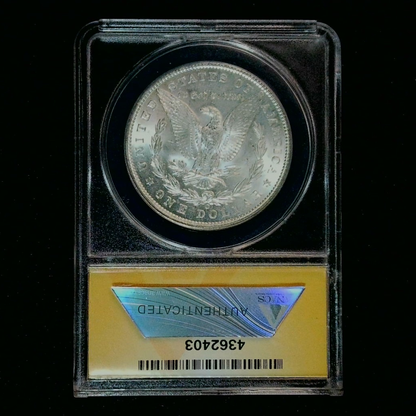 Morgan Silver Dollar 1900 Orleans Mint MS-64 MINT ANACS Graded Slabbed - back